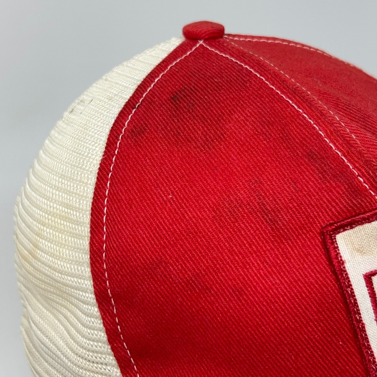Vintage Hydrotex Lubricants Red Mesh Trucker Hat Baseball Cap Snapback Patch USA
