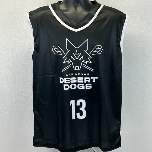 Las Vegas Desert Dogs Steve Nash Jersey Mens Large Lacrosse NLL Basketball Black