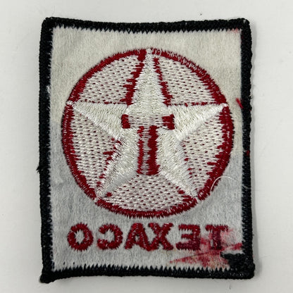 Vintage 80s Texaco Oil Patch Black Fuel Gas Station Cars Auto Logo Advertising