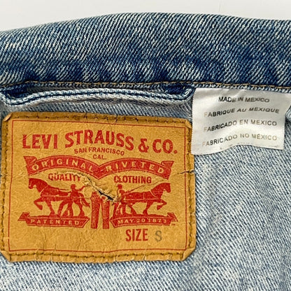 Levis Acid Wash Denim Jean Trucker Jacket S Small Cloud Blue Type III 72334-0225