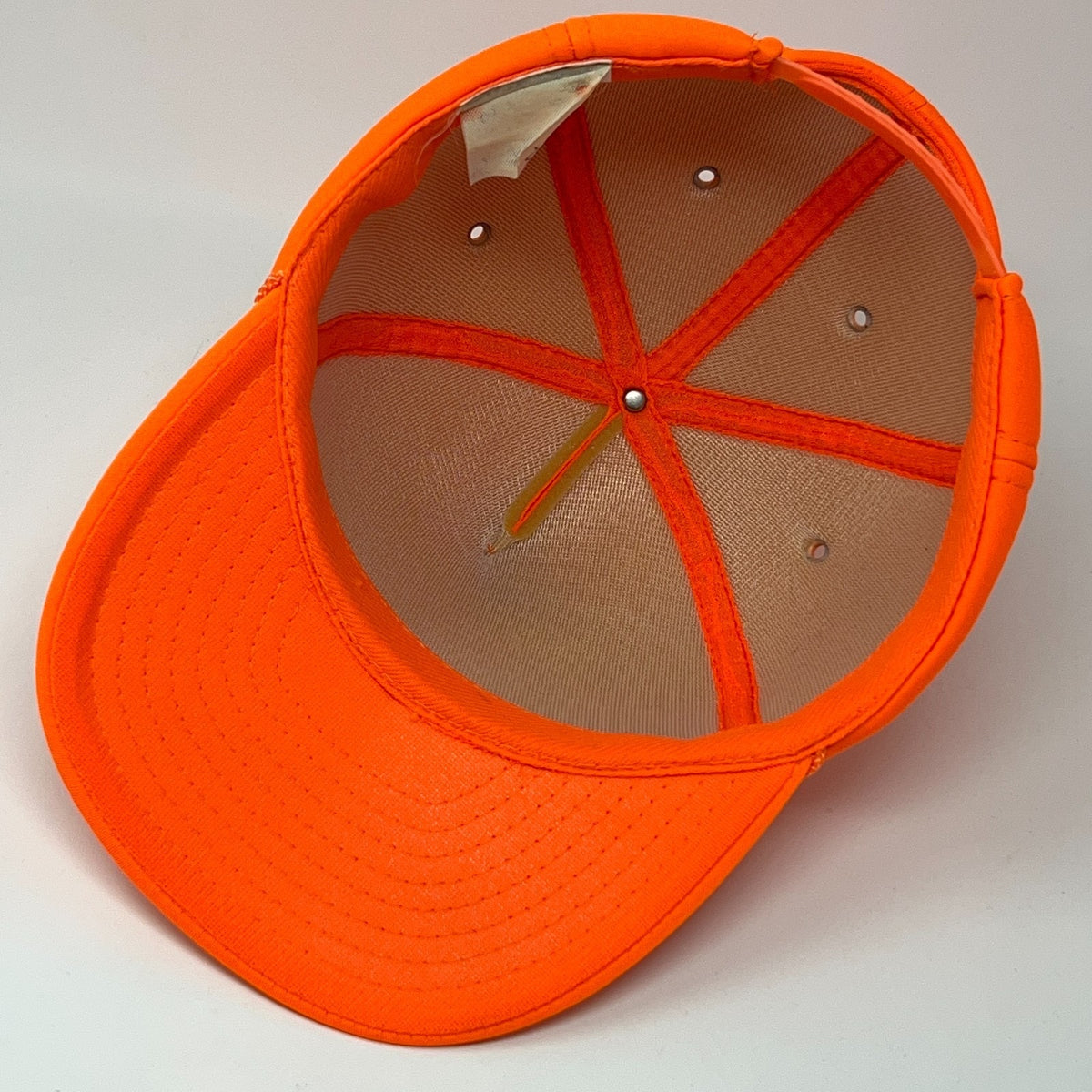Vintage 90s Brawley Hardware and Lumber Trucker Hat Cap Orange Snapback Missouri
