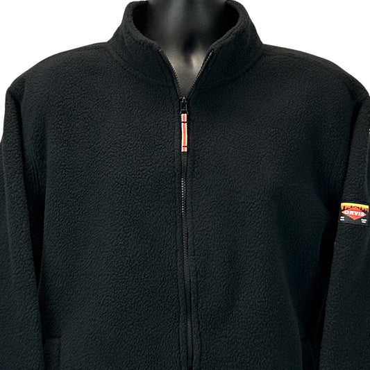 Orvis Full Zip Heavyweight Fleece Jacket Sweatshirt 1716801 Black M Medium