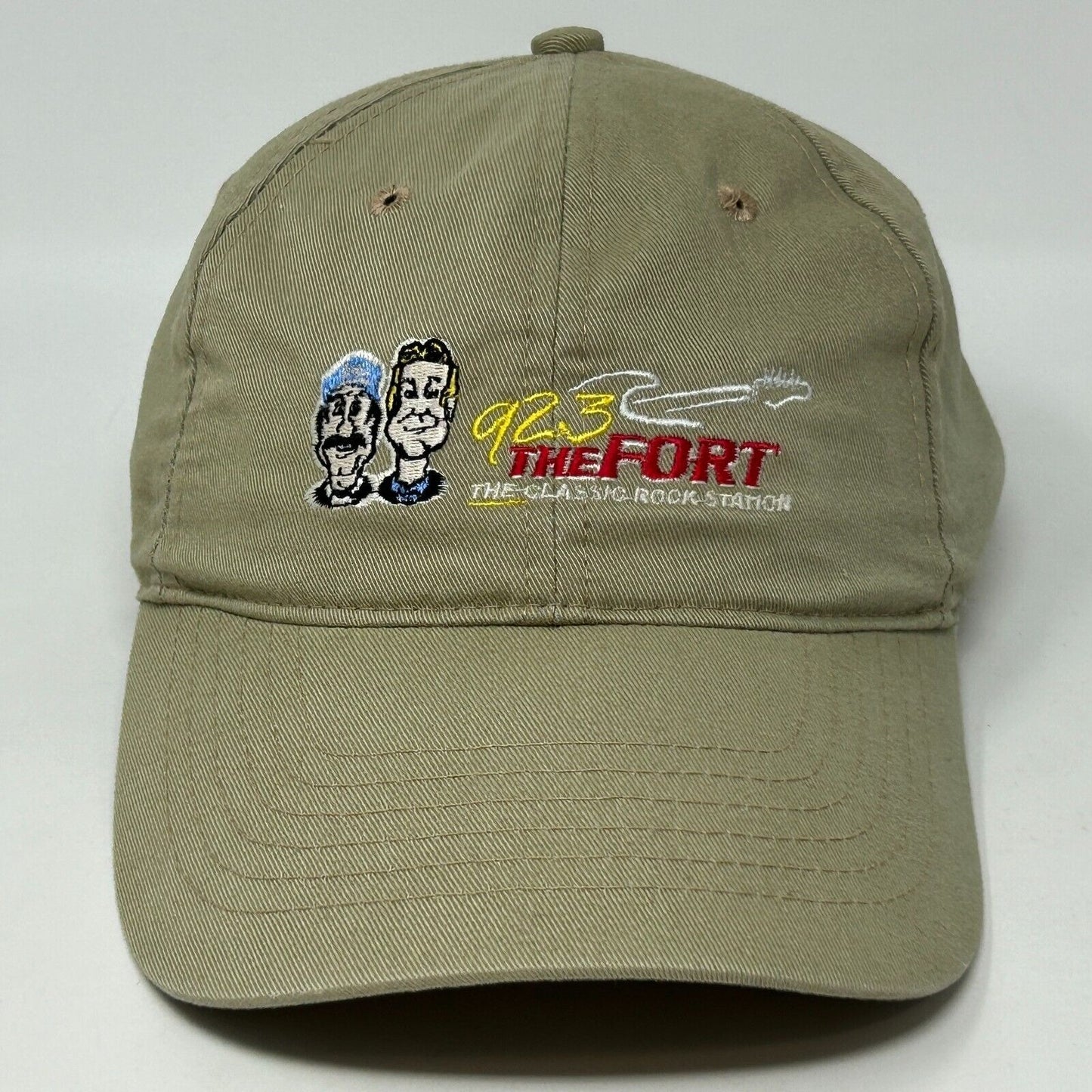 The Bob & Tom Show Dad Hat Baseball Cap Fort Wayne Radio Station Strapback Beige