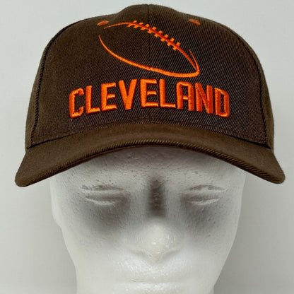 Gorra de béisbol de los Cleveland Browns, gorra con correa trasera, color marrón, fútbol americano de la NFL, de seis paneles