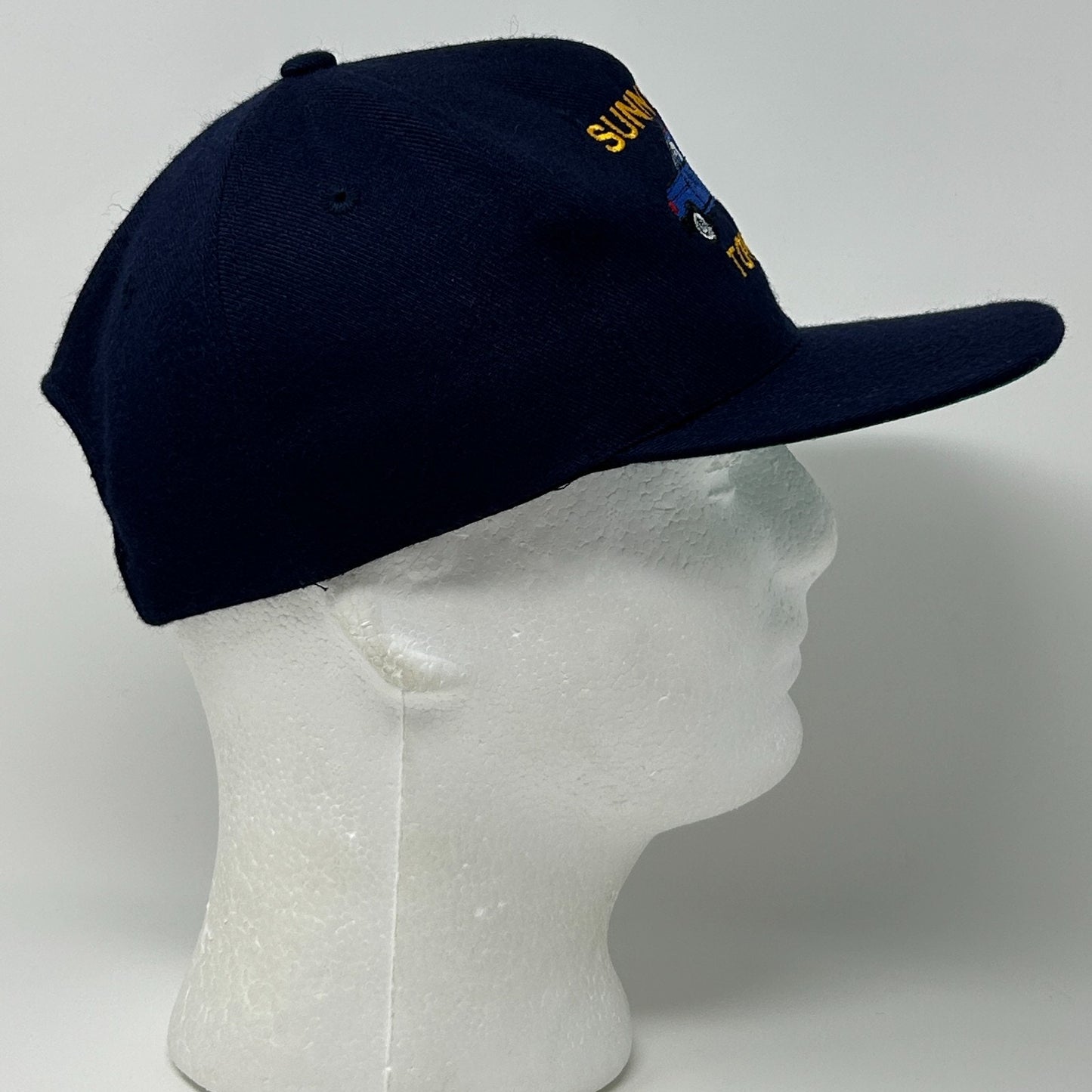 Vintage 90s Sunnyvale Towing Hat Baseball Cap Blue Tow Truck California Snapback