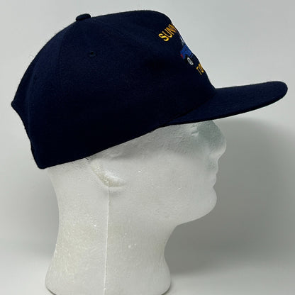 Vintage 90s Sunnyvale Towing Hat Baseball Cap Blue Tow Truck California Snapback
