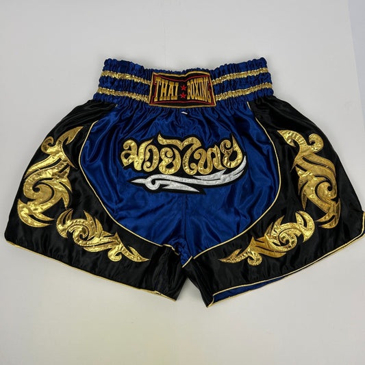 Muay Thai Boxing Shorts Thailand Martial Arts Combat Sports Blue Mens XXL 2XL