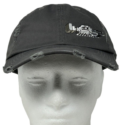 Gorra de béisbol con seis paneles y correa trasera con diseño de la banda tributo a Pink Floyd en color gris