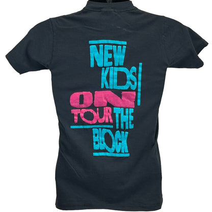 New Kids On The Block Tour Vintage 80s T Shirt XS Boy Band NKOTB Made In USA Tee