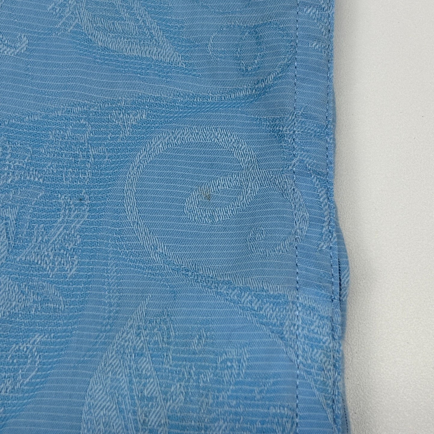 Robert Graham Paisley Button Front Shirt Short Sleeve Blue Mens L Large