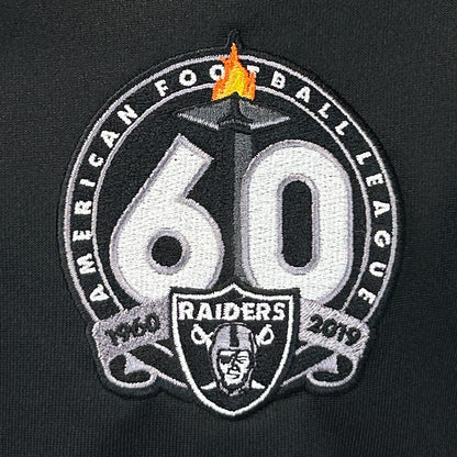 Las Vegas Raiders Performance Polo Shirt 60th Year NFL Clique Black L Large