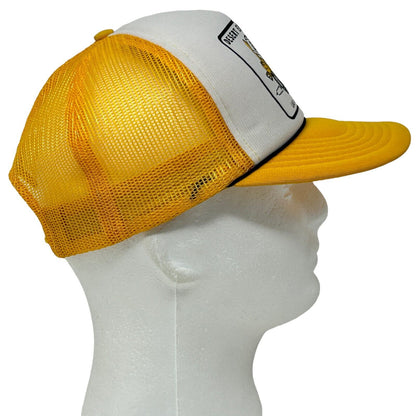 Desert Equipment Co Vintage 90s Trucker Hat Yellow Bulldozer Mesh Baseball Cap