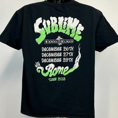 Sublime with Rome 2013 Tour T Shirt Mens X-Large Anaheim Concert Skull Tee Black