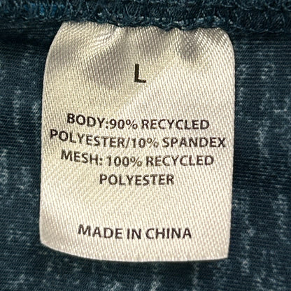 Realtree Aspect Fishing T Shirt Long Sleeve Fisherman AOP Blue Tee Mens L Large