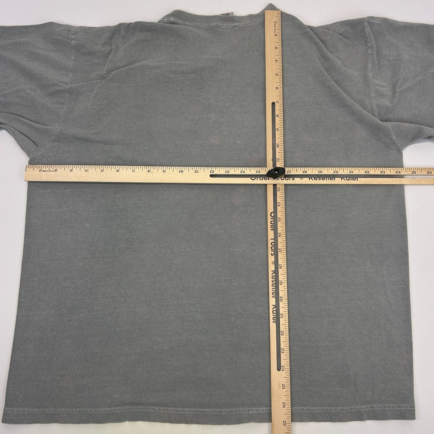 Vintage 90s Old Navy Brand T Shirt Made In USA Gray Graphic Tee Mens XL X-Large
