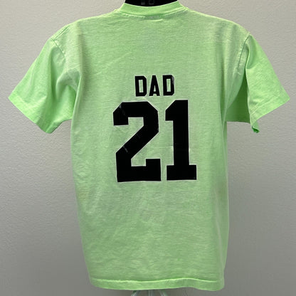 Vintage 80s 90s Kinky Jalapenos T Shirt Baseball Softball Dad USA Green L Large