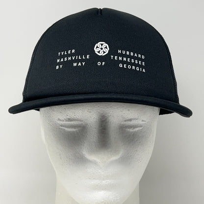 Tyler Hubbard Nashville Via Georgia Trucker Hat Baseball Cap Mesh Snapback Black