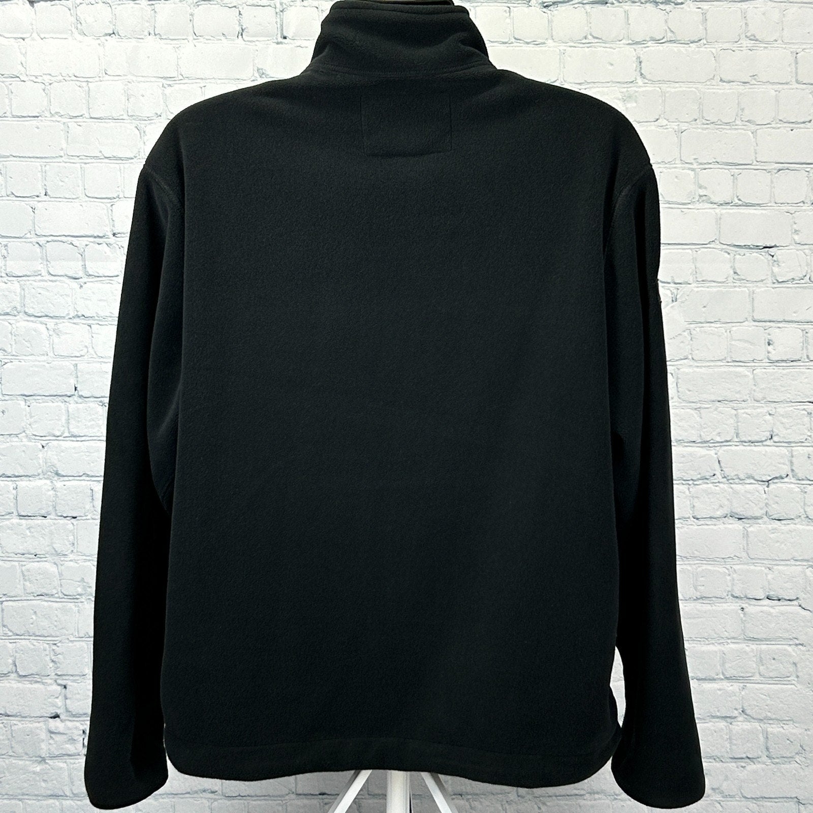Ralph Lauren Polo Sport Fleece Jacket Polartec Full Zip Pockets Black L Large - Neon Vintage