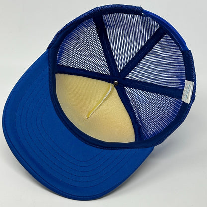 Vintage 1986 World Exposition Trucker Hat Baseball Cap Vancouver Snapback Blue