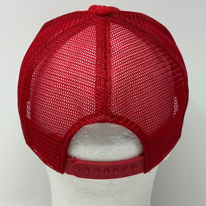Vintage 80s St Louis Cardinals Trucker Hat Baseball Cap Amoco Oil Snapback Red