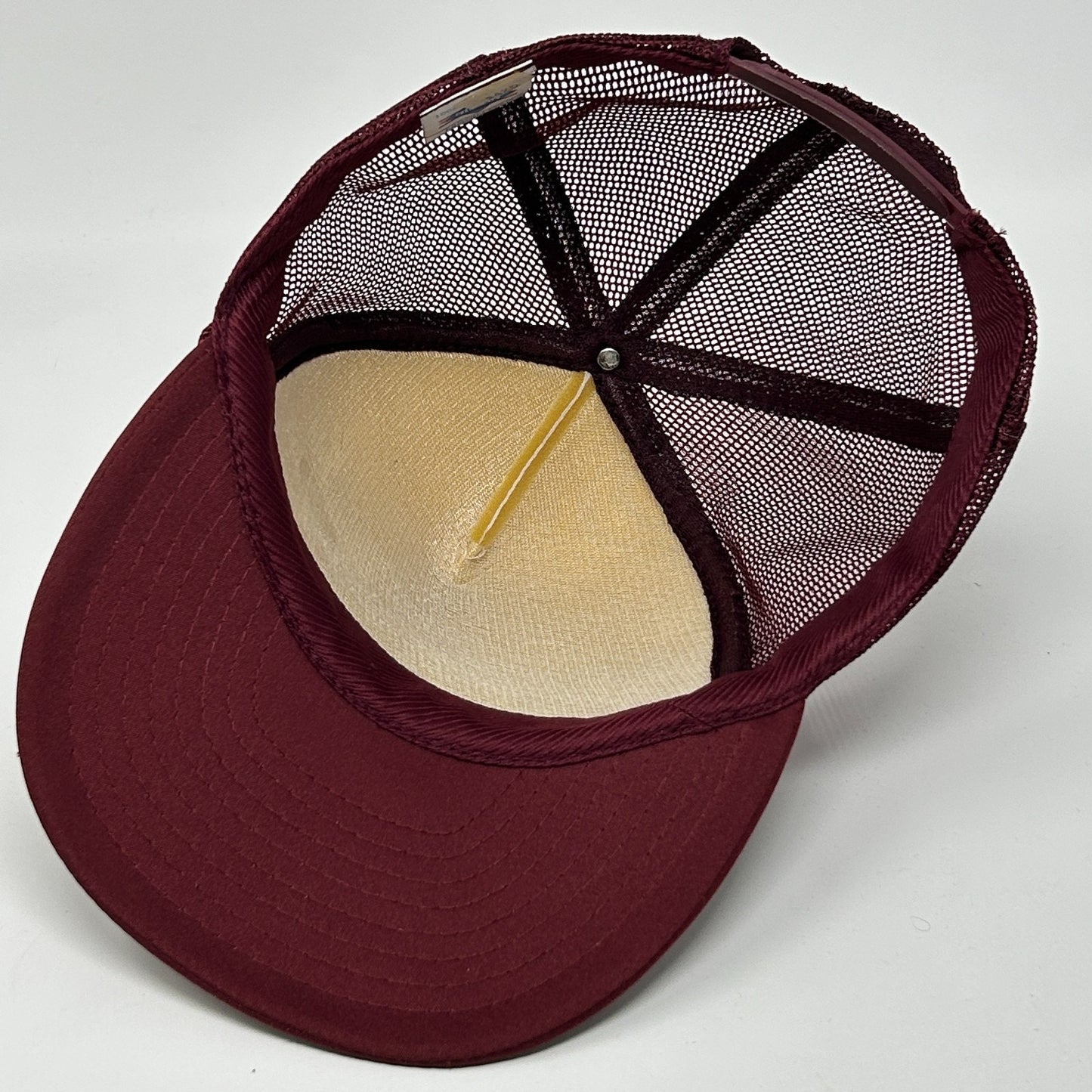 Vintage 80s SMS Bears Trucker Hat Baseball Cap Missouri State MSU Snapback Red - Neon Vintage