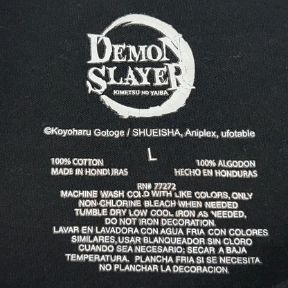 Demon Slayer T Shirt Japanese Manga Anime Short Sleeve Black Unisex M Medium
