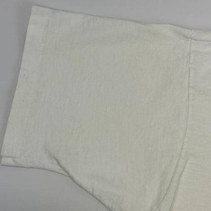 Vintage 90s Dalmatian Dog Crop Top T Shirt Made In USA White Tee XL X-Large