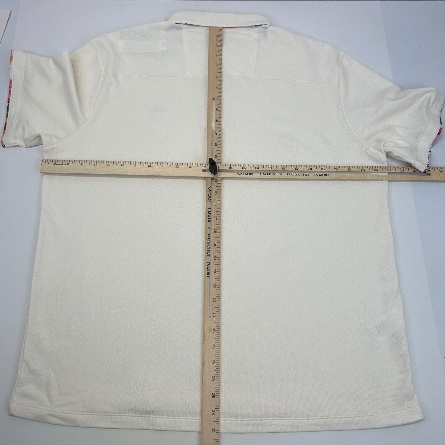 Tommy Bahama Five O'Clock IslandZone Polo Shirt Short Sleeve Ivory Mens 2XL XXL