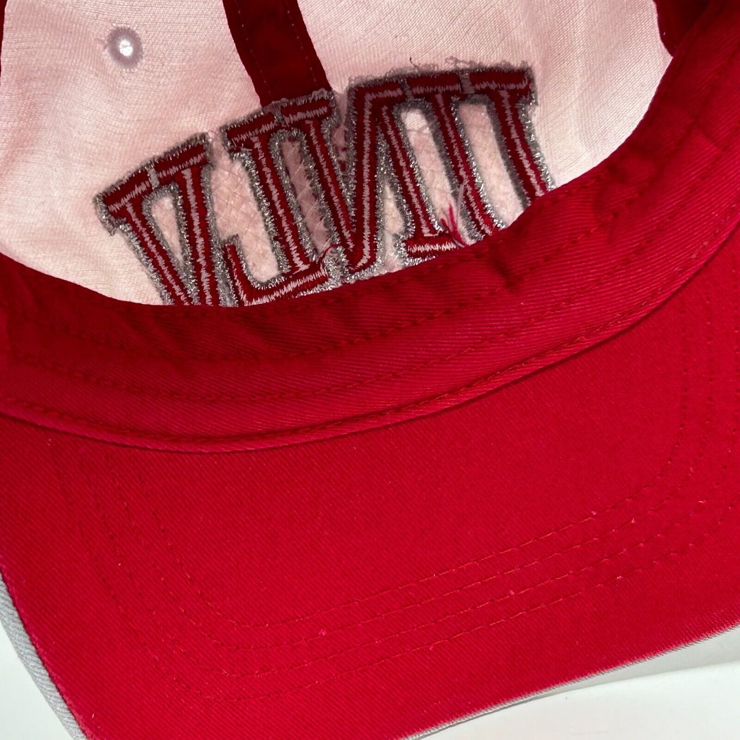 UNLV Runnin Rebels Womens Dad Hat Baseball Cap Las Vegas Rhinestones 6 Panel Red