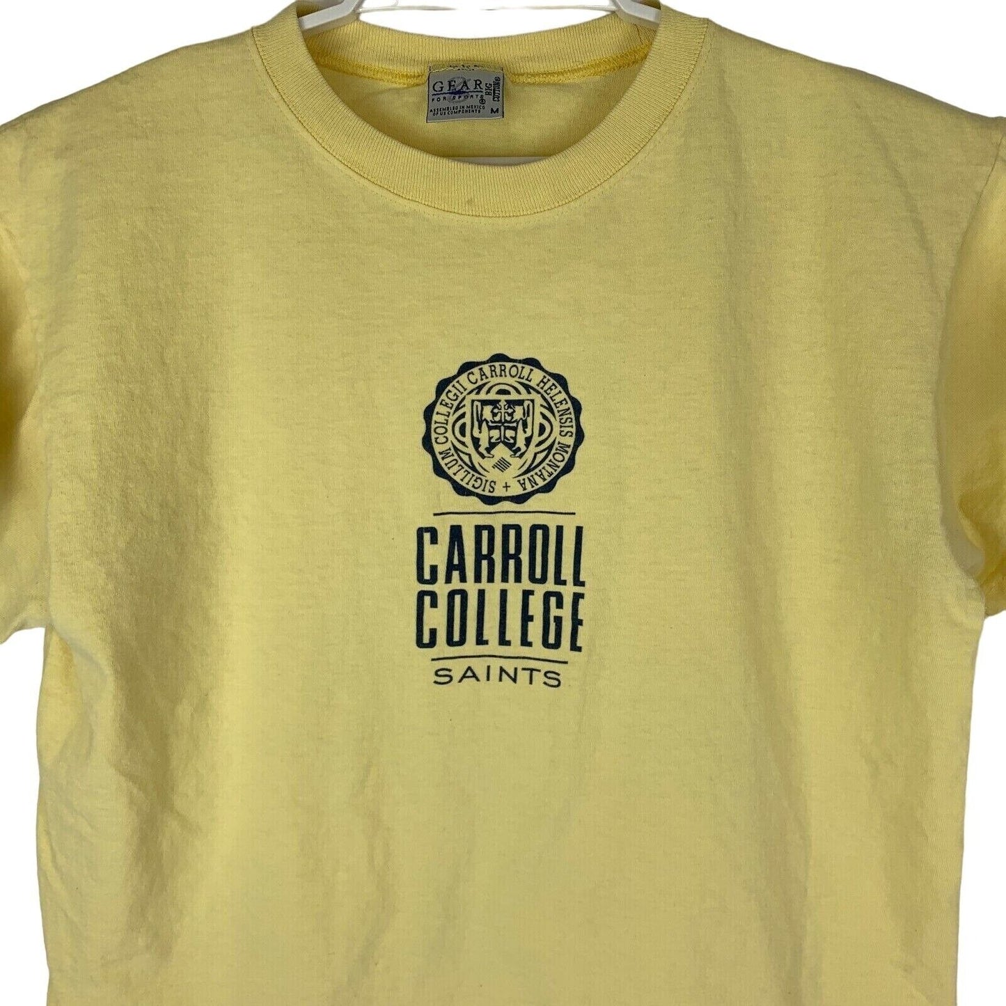 Carroll College Saints Vintage 90s T Shirt Helena Montana Catholic NAIA Medium