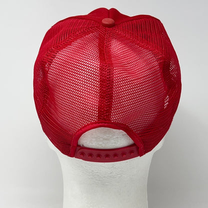 Vintage 80s Campbell 66 Humpin To Please Trucker Hat Baseball Cap Snapback Red