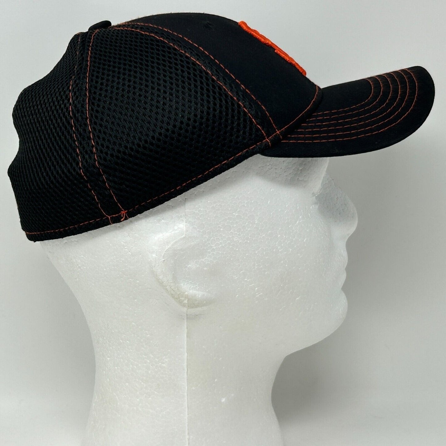 Gorra de béisbol para niños de los San Francisco Giants, New Era, negra, flexible, ajustada, para niños y jóvenes