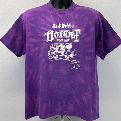 Vintage 90s Mo and Waldos Oktoberfest T Shirt Hermann Missouri USA XL X-Large