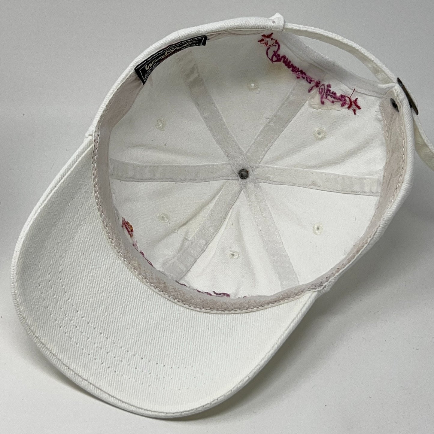 Vintage 90s Seagrams 7 Dad Hat Baseball Cap Americas Spirit Strapback White