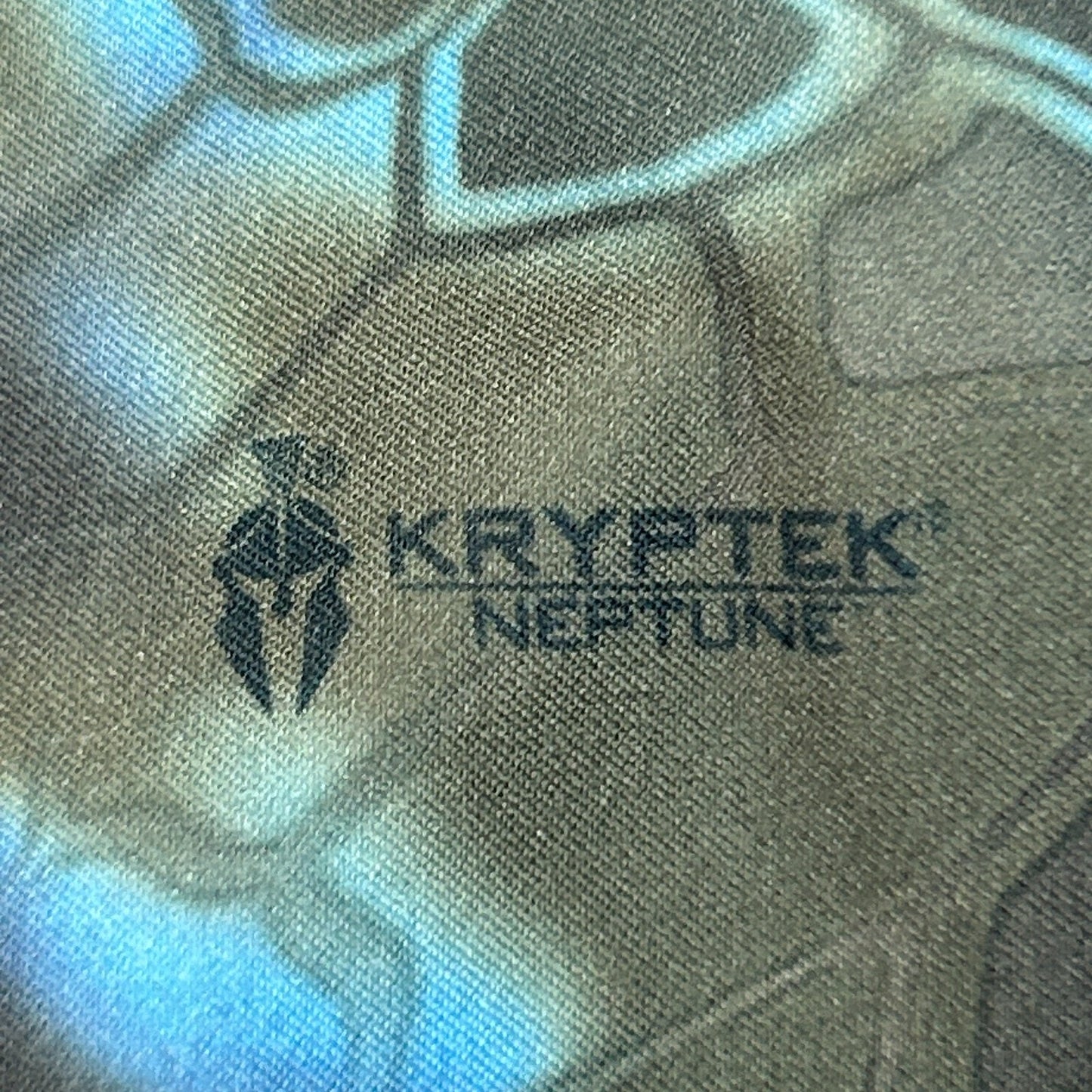 HUK Performance Fishing 1/4 Quarter Zip Shirt Kryptek Neptune Blue Mens 3XL XXXL