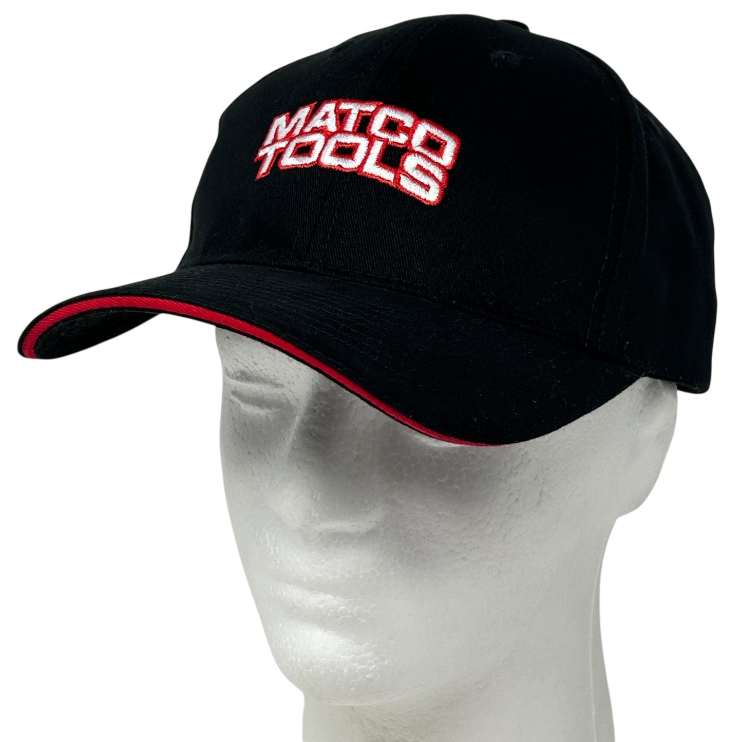 Matco Tools Hat Cap Mechanic Auto Repair Logo 6 Panel Strapback Black