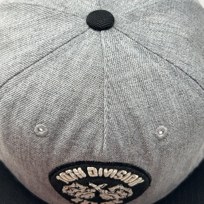 10.Deep 10th Division XXX Inc No Love Hat Baseball Cap Wool Blend Snapback Grey