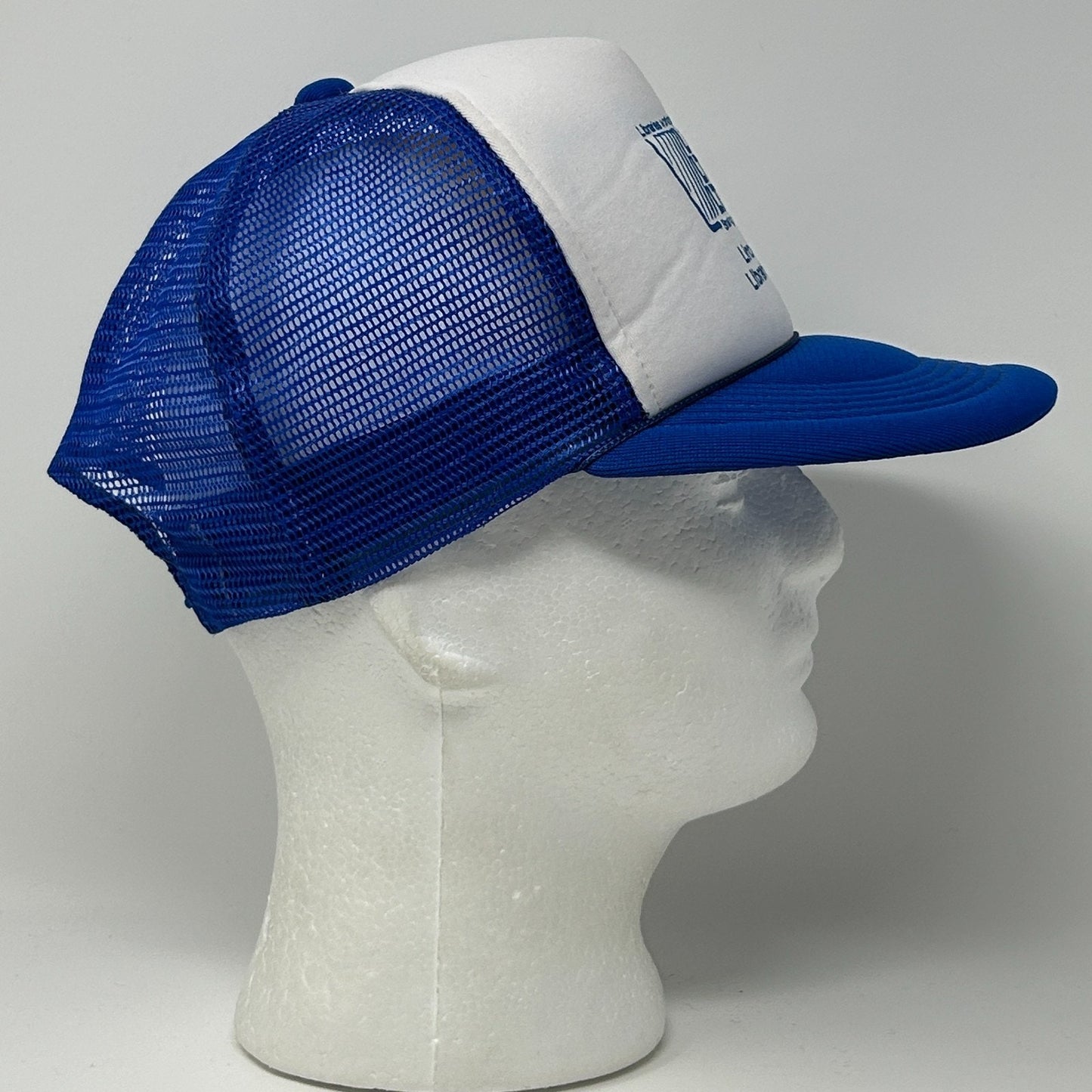 Vintage 80s Illinois Libraries Trucker Hat Baseball Cap Lincoln Library Snapback