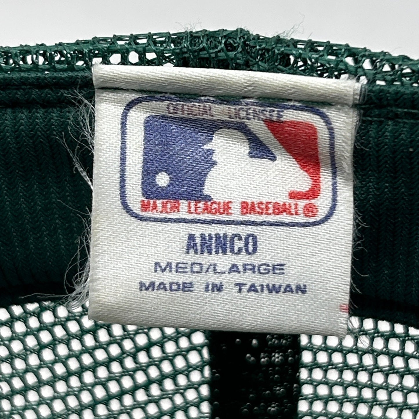 Vintage 90s Oakland Athletics Trucker Hat Baseball Cap Las Vegas A's Snapback