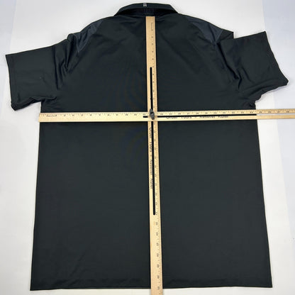 Nike Tiger Woods Collection Vapor Trail Polo Shirt Golf Dri-Fit Black XL X-Large
