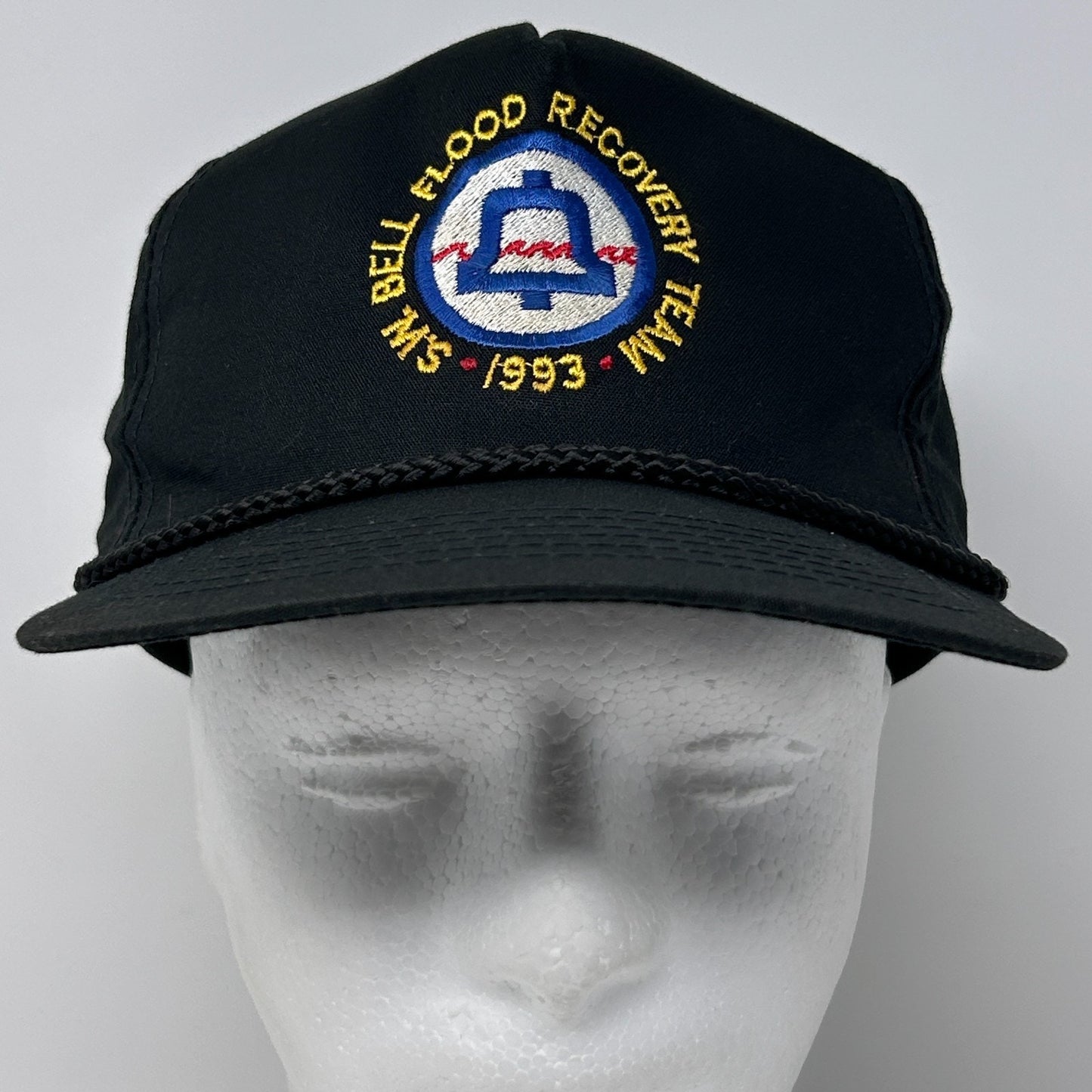 Vintage 90s Southwestern Bell Hat Baseball Cap Telephone Company Snapback Black