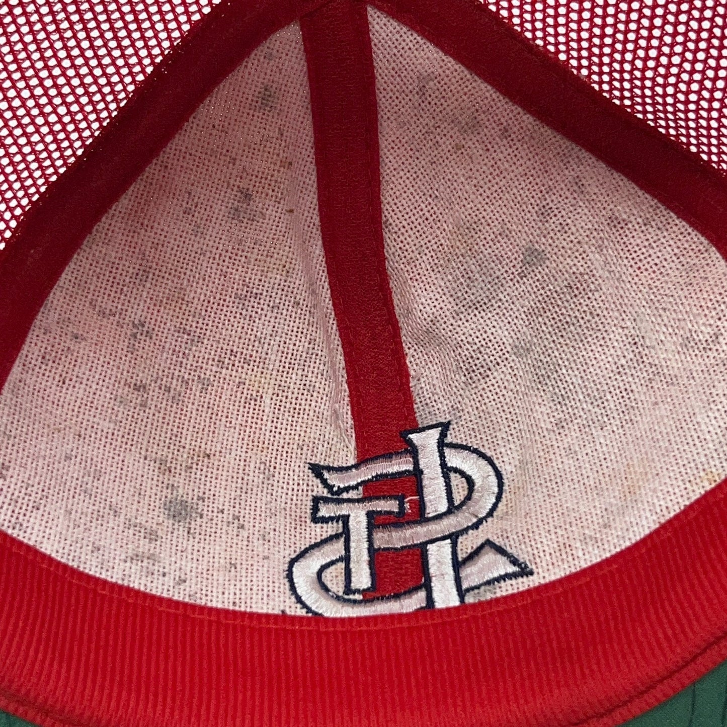 Vintage 80s St Louis Cardinals Trucker Hat Baseball Cap Amoco Oil Snapback Red