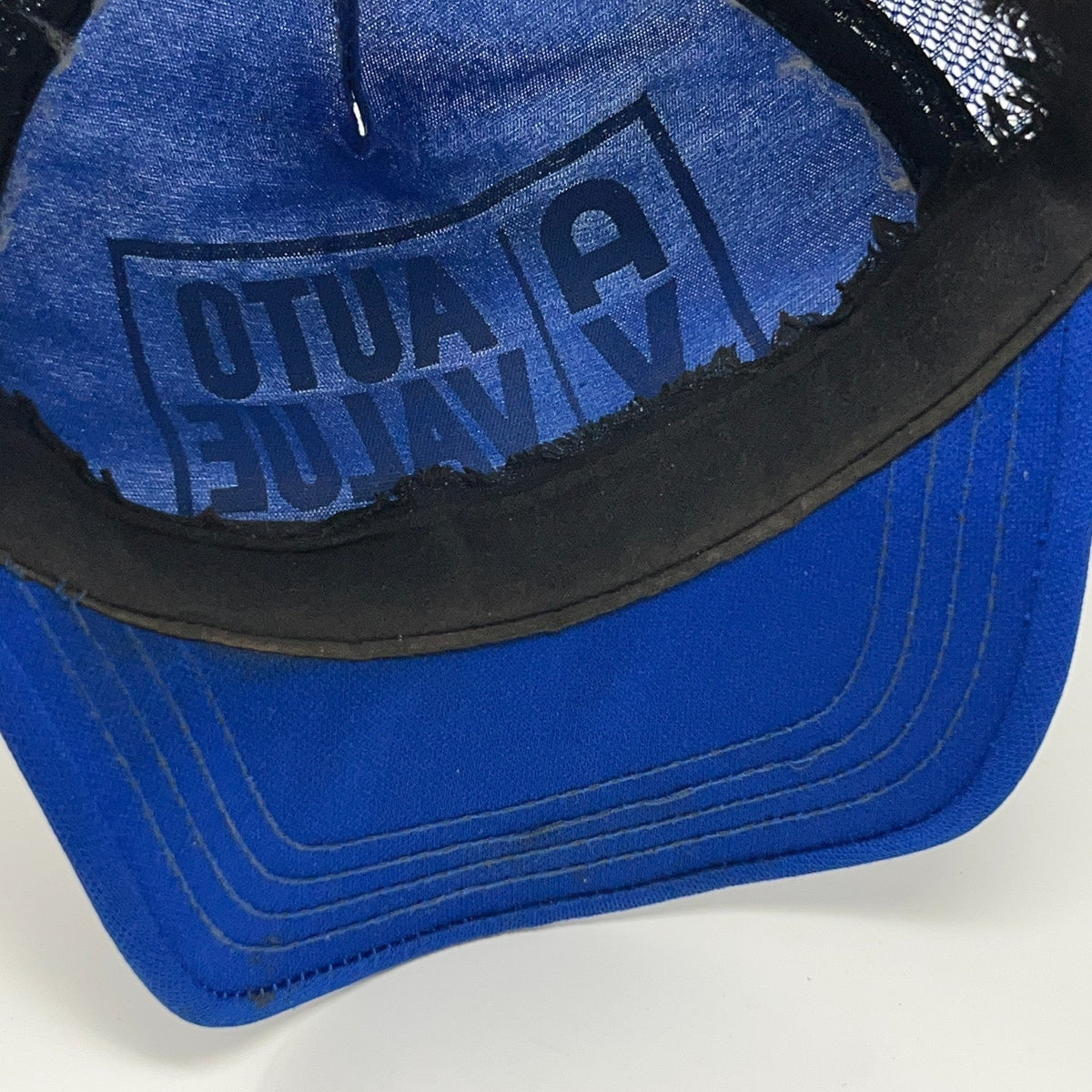 Vintage Auto Value Auto Parts Trucker Hat Baseball Cap Snapback Mesh Made In USA