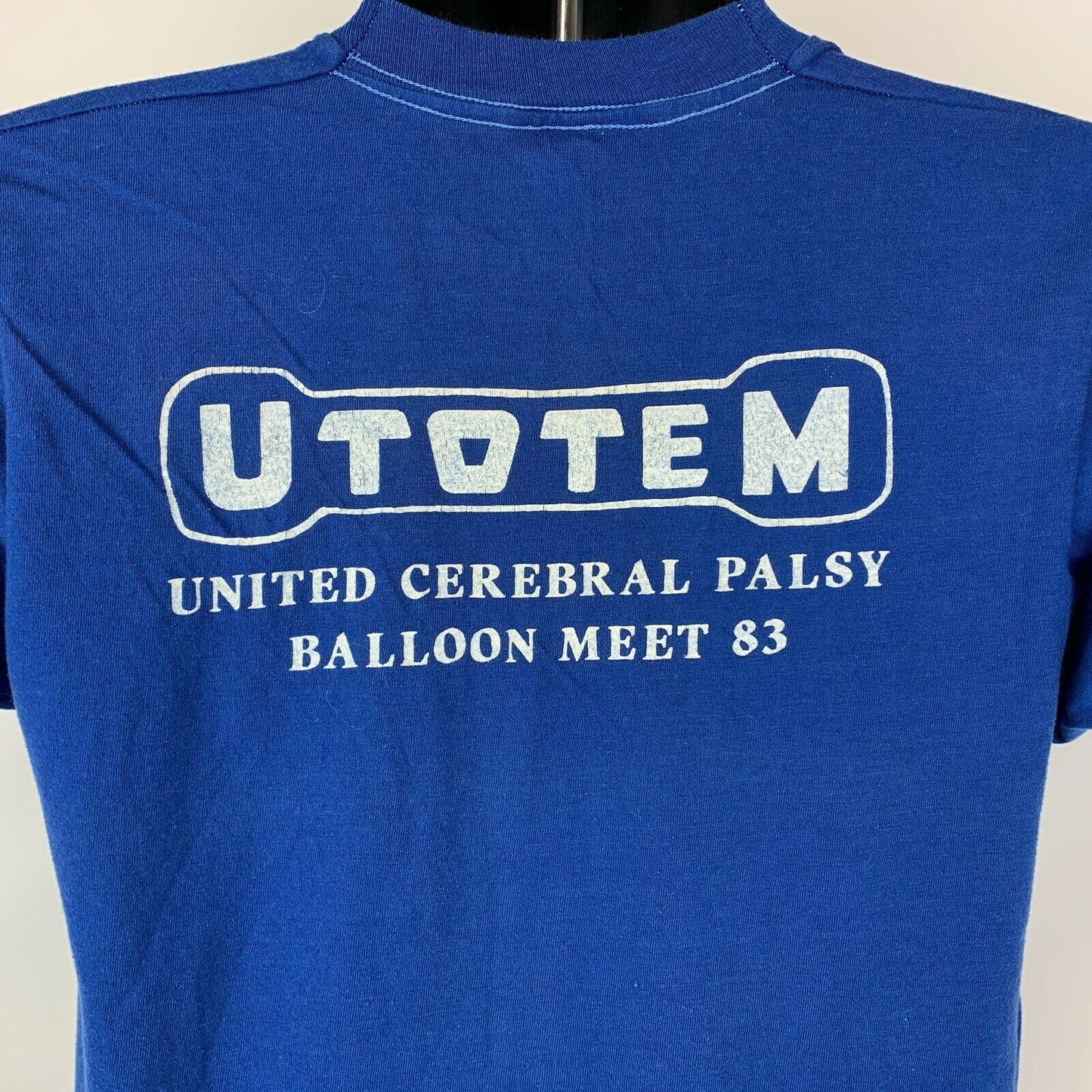 Air and Space Bicentennial Vintage 80s T Shirt Medium Hot Air Balloon Utotem USA