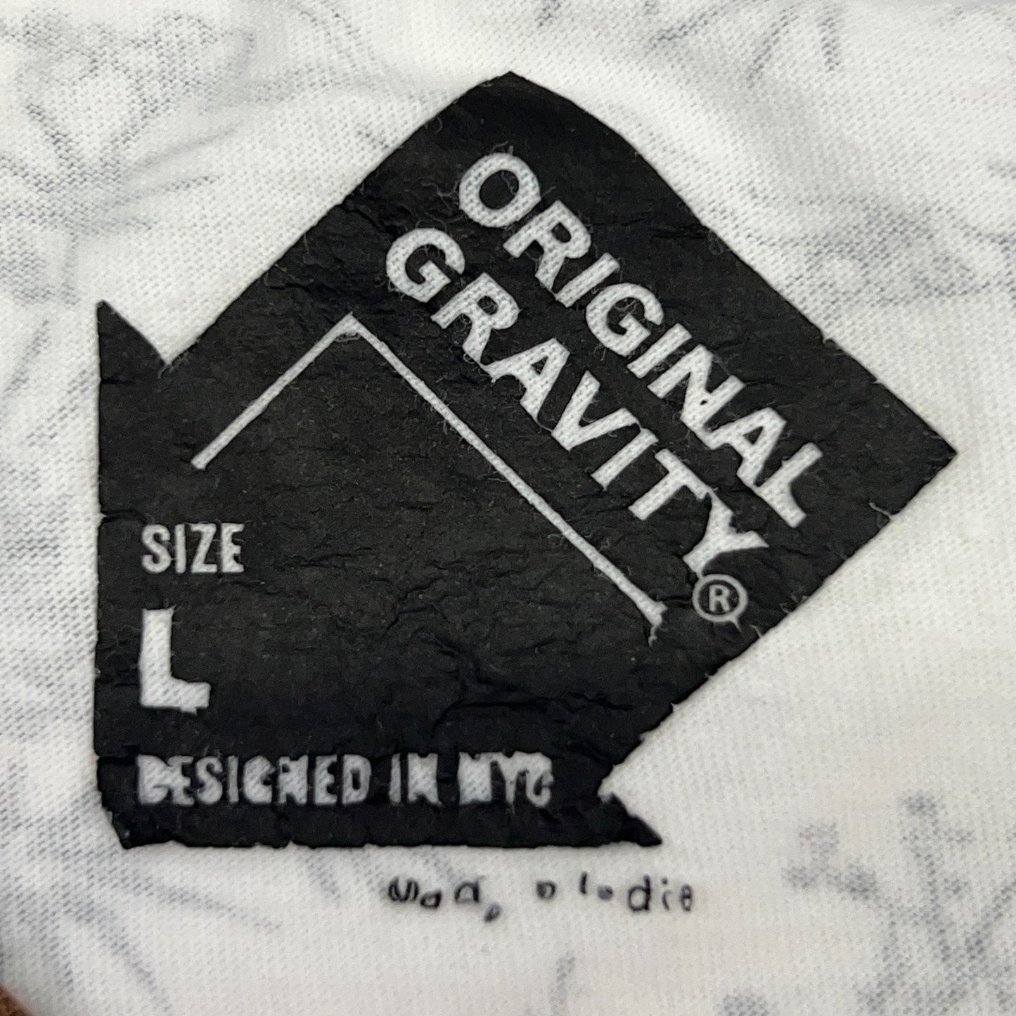 Original Gravity Tokyo T Shirt Japan Bengal Tiger Cherry Blossoms White M Medium
