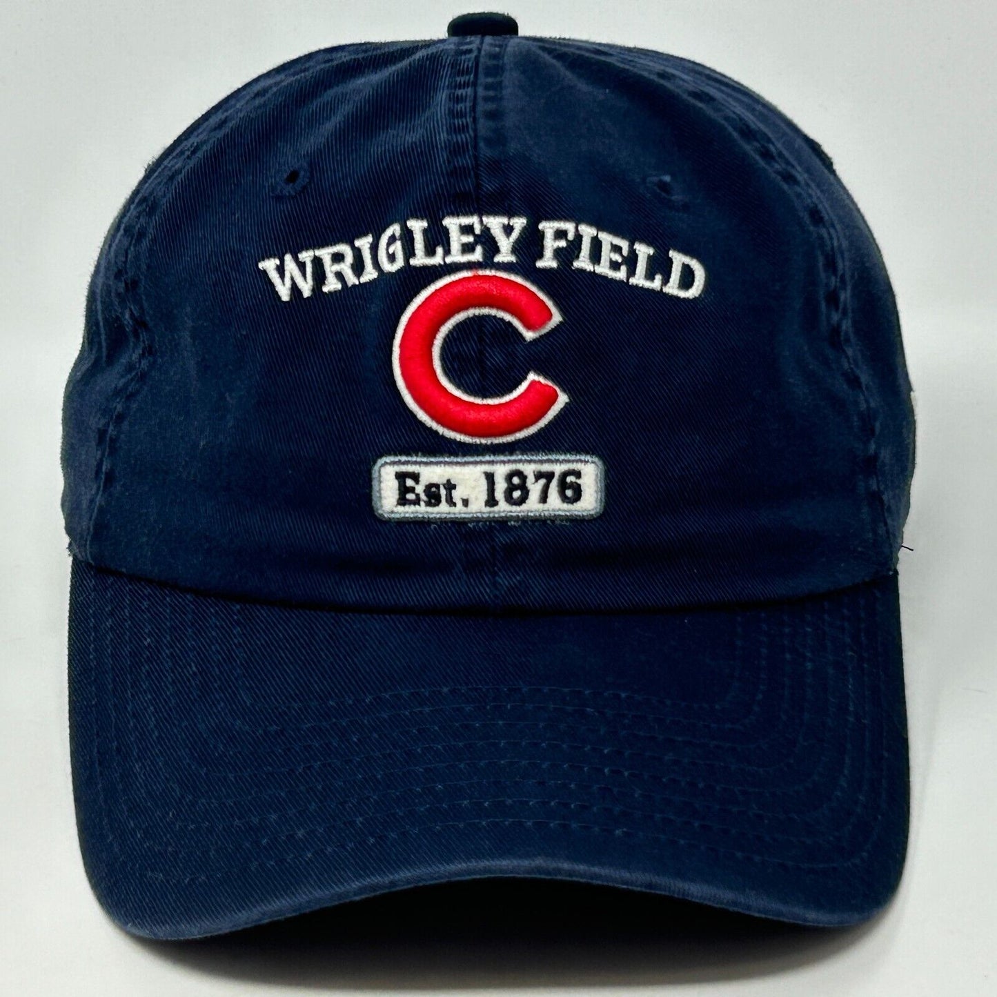 Gorra de béisbol azul con correa trasera New Era de los Chicago Cubs Wrigley Field