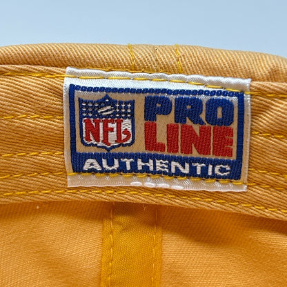 Vintage 90s Green Bay Packers Dad Hat Baseball Cap Yellow NFL Pro Line Strapback