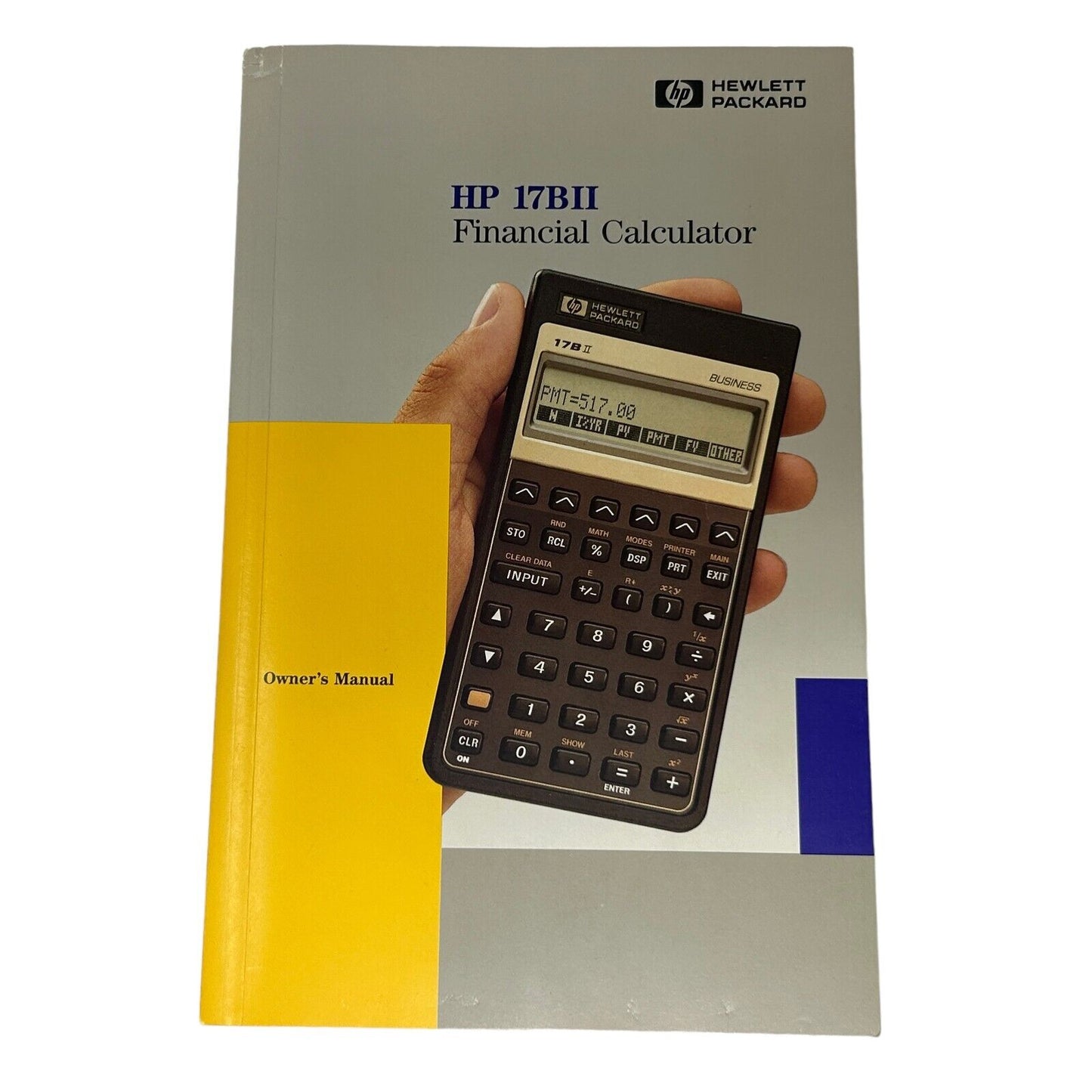 Hewlett Packard HP 17BII Financial Calculator Vintage 90s Complete Manual Case