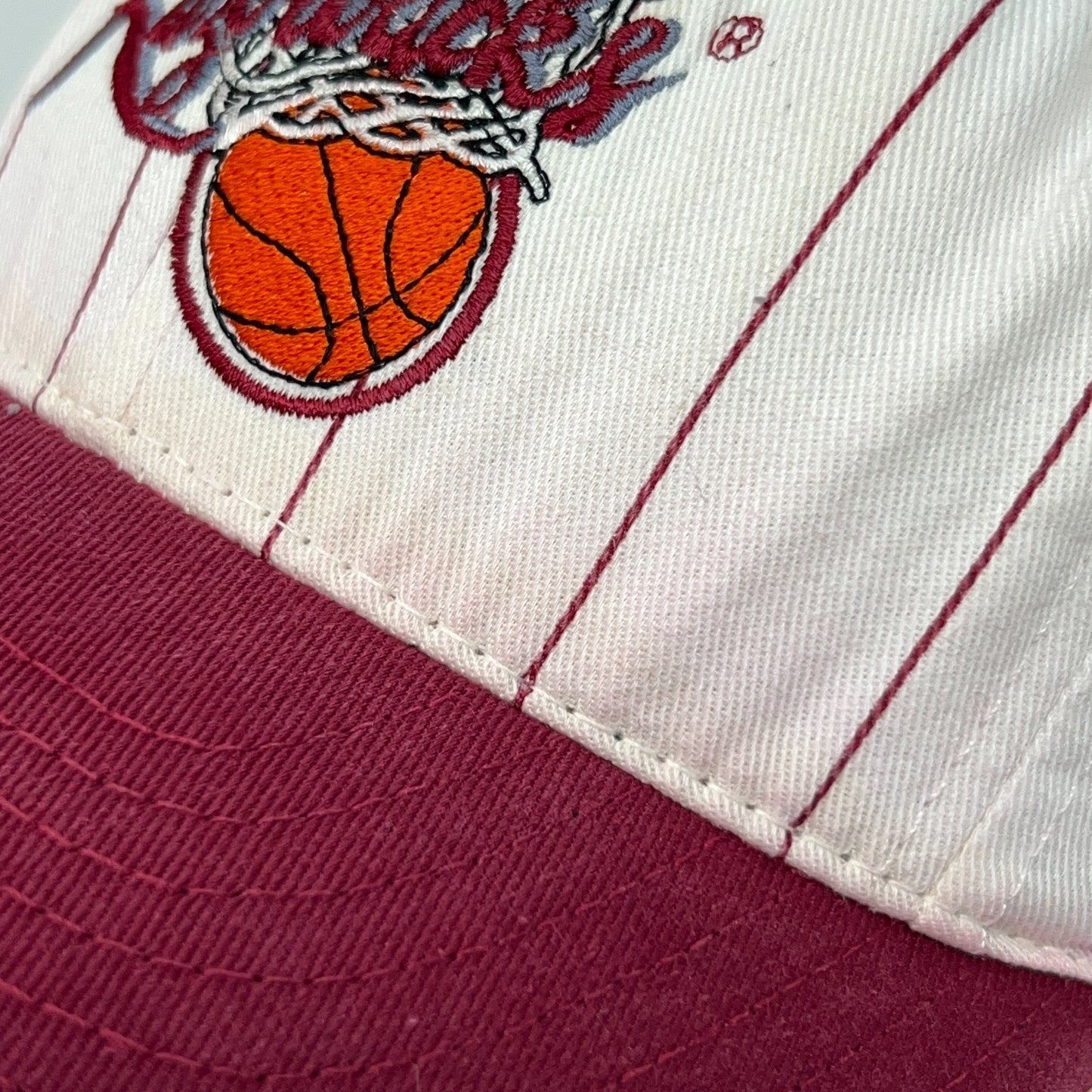 Vintage 90s Arkansas Razorbacks Basketball Hat Baseball Cap White Hogs Snapback