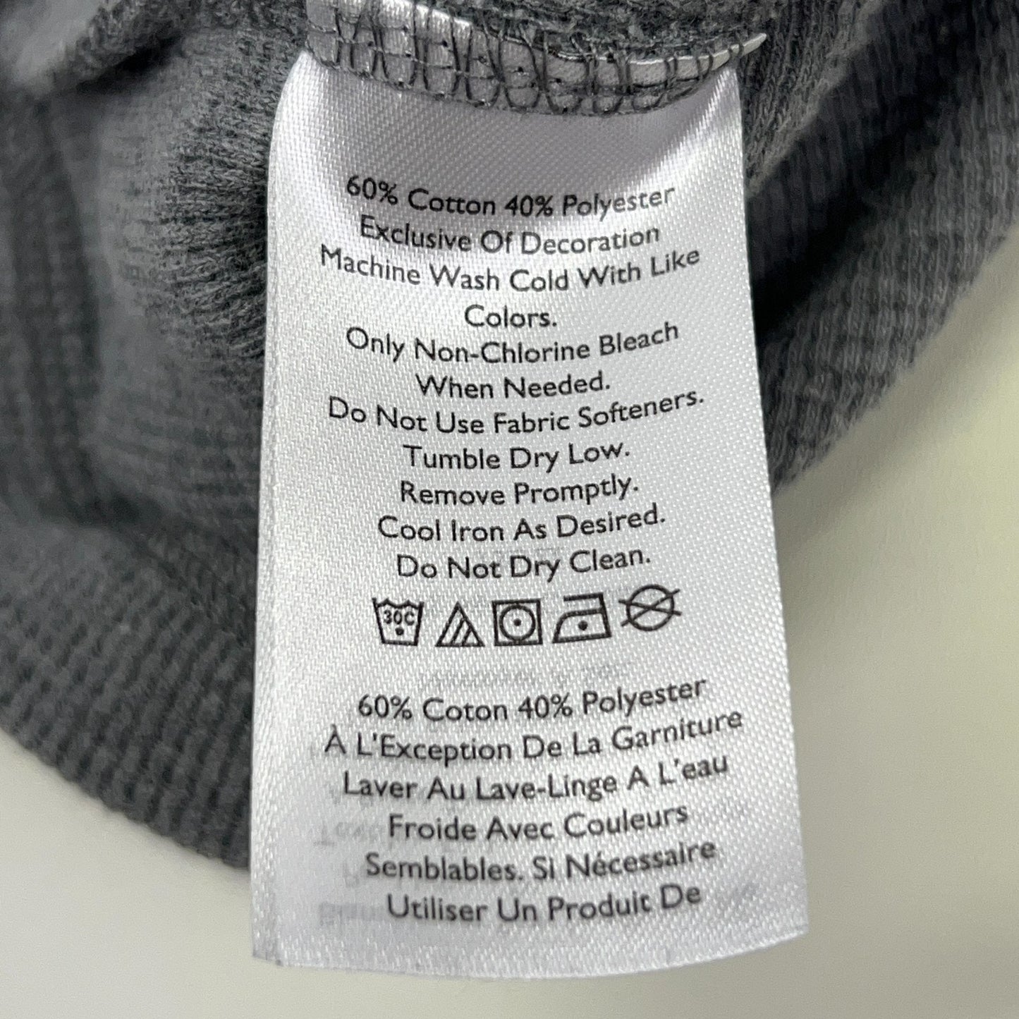 Eddie Bauer Thermal Henley XL X‑Large Gray Cotton Polyester Long Sleeve Shirt